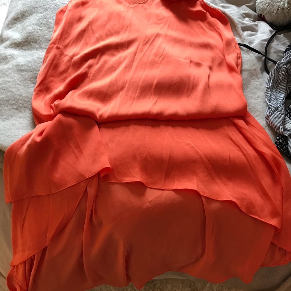 BCBG beautiful orange maxi dress
